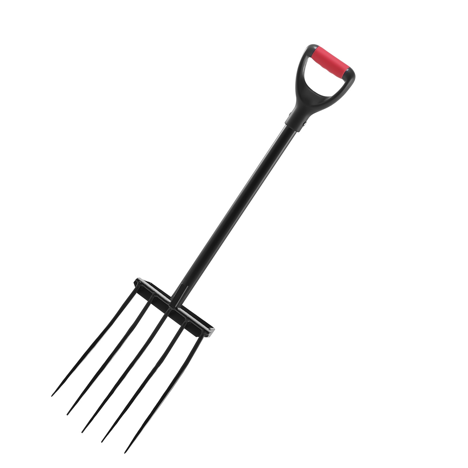 5 Tines Garden Fork Tool Metal Handle 41 In Spading Pitchfork Y Grip Heavy Duty_voghion.com